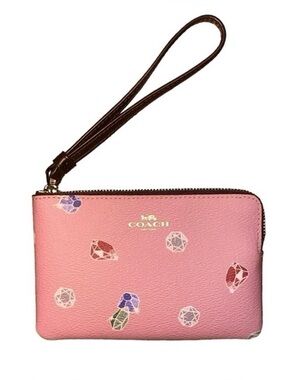Disney x Coach Corner Zip Wristlet with Snow White & the Seven Dwarfs Gems
